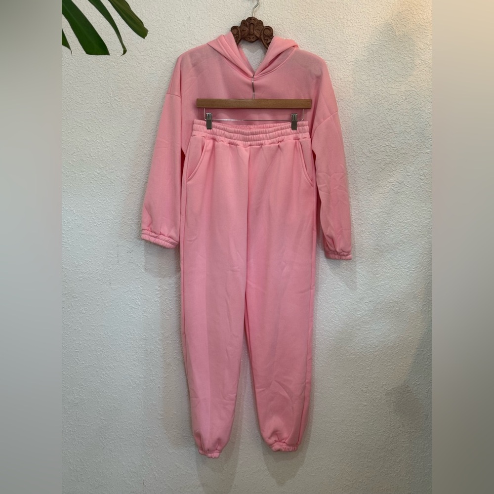 Pink Tracksuit Set